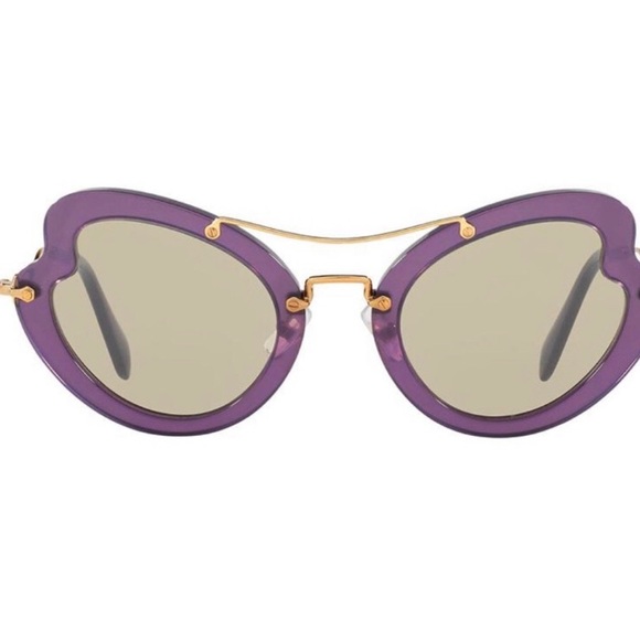💜 Miu Miu MU11RS Cat's Eye Sunglasses💜 - Picture 2 of 9